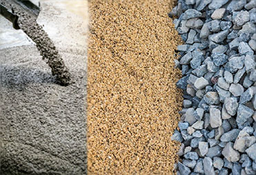 Бетон, щебень, песок